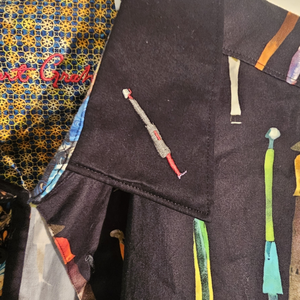 Robert Graham Black Multicolor Patterned Shirt - Picture 6 of 14